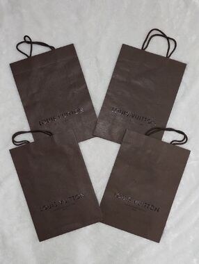 Louis Vuitton Dark Brown Branded Gift/Shopping Bags - Set of 4